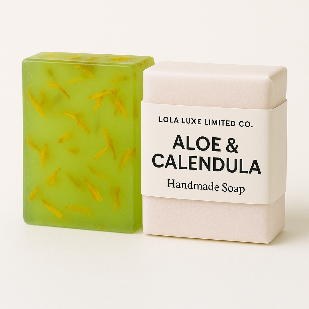 Aloe & Calendula Herbal Handmade Soap-0