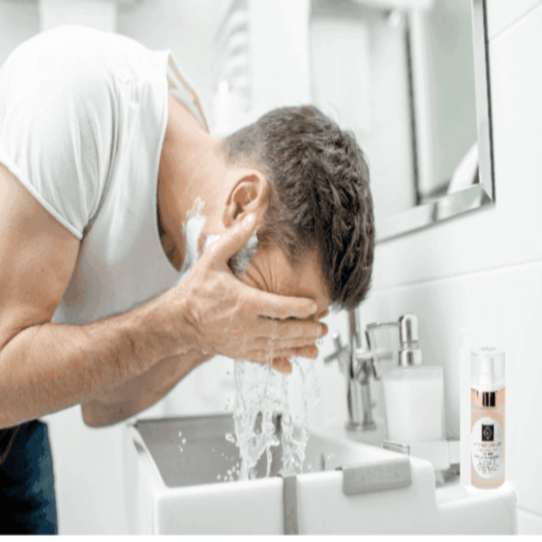 Organic Two-Step Anti-Aging System Facial Wash and Moisturizer  - For MEN-1