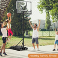 Portable Basketball Hoop Outdoor Basketball Goal System Adjustable for Kids Teens Adults-0