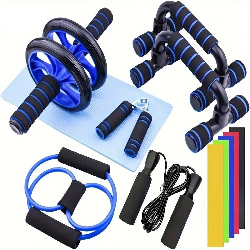 Abdominal Fitness Wheel Set Home Training (12pcs)-0